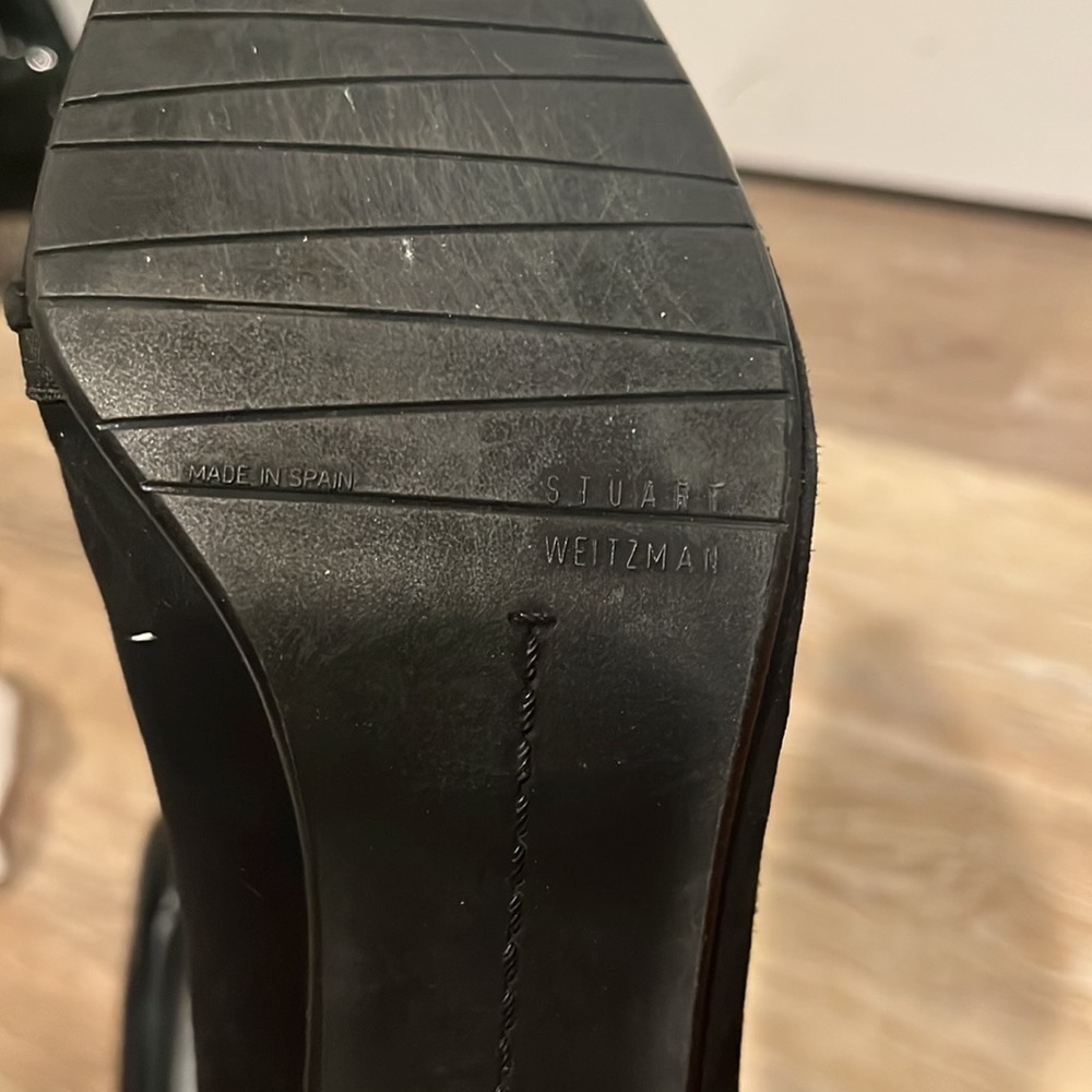 Stuart Weitzman Kitten Heel Velvet (Made In Spain… - image 6